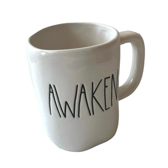 Awaken Mug, Rae Dunn by Magenta, Large Coffee Mug, Morning Cup, Coffee Mug - Picture 5 of 6